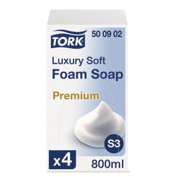 Tork luxuriöse Schaumseife S3, mild, 4 x 800 mL, 500902