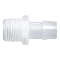 Cole-Parmer Threaded to Hose Barb Fitting, Straight Adapter, Animal-Derivative-Free