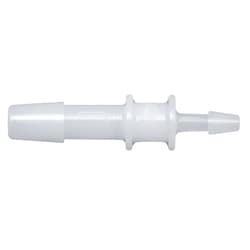 Cole-Parmer&nbsp;Hose Barb Fitting, Straight Reducer, HDPE, Cleanroom Packed, 1/4