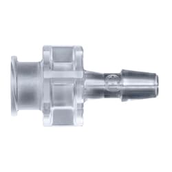 Cole-Parmer Luer to Hose Barb Fitting, Straight Adapter, CrystalVu , Cleanroom