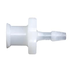 Cole-Parmer&nbsp;Luer to Hose Barb Fitting, Straight Adapter, Natural Nylon, Cleanroom Packed, Female Luer x 1/4
