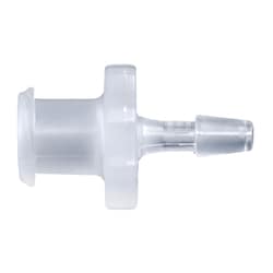 Cole-Parmer&nbsp;Luer to Hose Barb Fitting, Straight Adapter, Animal-Derivative-Free Polypropylene, Cleanroom Packed, Female Luer x 1/4