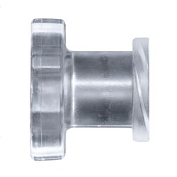 Cole-Parmer Luer to Plug Fitting, Straight Adapter, Natural Kynar, Cleanroom