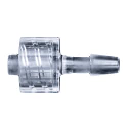 Cole-Parmer Luer to Hose Barb Fitting, Straight Adapter, CrystalVu , Cleanroom
