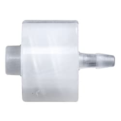 Cole-Parmer Luer to Hose Barb Fitting, Straight Adapter, Natural Kynar,