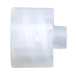 Cole-Parmer Luer to Plug Fitting, Straight Adapter, Natural Kynar, Cleanroom