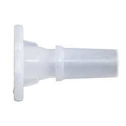 Cole-Parmer Luer to Plug Fitting, Straight Adapter, Natural Kynar, Cleanroom