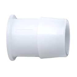 Cole-Parmer Hose Barb to Plug Fitting, Straight Adapter, Natural Kynar,