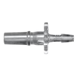 Cole-Parmer Luer to Hose Barb Fitting, Straight Adapter, CrystalVu , Cleanroom