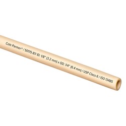 Cole-Parmer&nbsp;TPV Tubing, Tan Opaque, 1/8