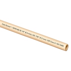 Cole-Parmer&nbsp;TPV Tubing, Tan Opaque, 1/4