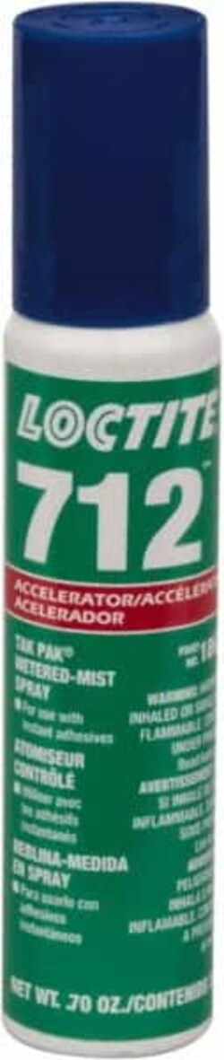 MSC Loctite 229783 7 Fluid Ounce, Clear Adhesive Accelerator For Use with Instant Adhesive