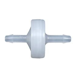 Cole-Parmer Miniature Check Valve, PVDF Housing, Viton diaphragm, 1/8"