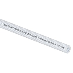 Cole-Parmer Reinforced TPE Tubing, Clear, 5/8