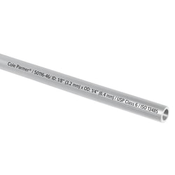 Cole-Parmer Soft TPE Tubing, Clear, 1/8" ID x 1/4" OD; 50 Ft, Quantity: