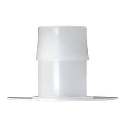 Cole-Parmer Port Disk Hose Barb Fitting, Polypropylene, No Dimples, Cleanroom Packed, 1/4