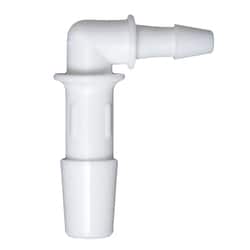 Cole-Parmer Hose Barb Fitting, Reducing Elbow, Medical Nylon, Cleanroom Packed, 1/4