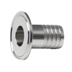 Cole-Parmer Fitting, 316L Stainless Steel, Straight, Sanitary Clamp to