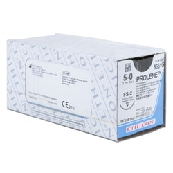 Med Vet International Ethicon Prolene Polypropylene Suture, Size 5-0, FS-3,
