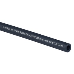 Cole-Parmer&nbsp;TPE Tubing, Black, 5/8