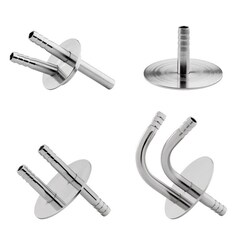 Chemglass Life Sciences 2-Port Angled Vent Assembly, 90° 6.35mm/0.25" OD