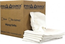 MSC PRO-SOURCE N020-WBDK-5 12 Inch Long x 20 Inch Wide Virgin Cotton Diaper Rags White, Lint Free, 5 Lbs. at 2 to 4 per Pound, Box