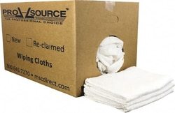 MSC&nbsp;PRO-SOURCE PSN0230-W50FB25 40 Inch Long Virgin Terry Cotton Towels White, Terry Cloth, Low Lint, Box