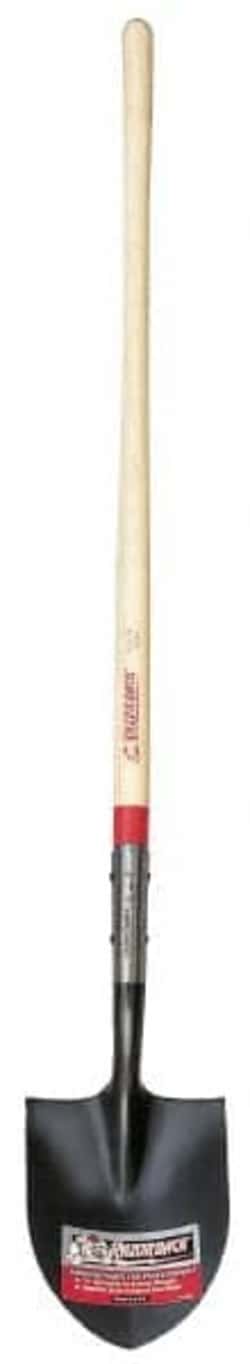 MSC Razor-Back 45520 12" High x 8-3/4" Wide Round Steel Shovel 48" Long