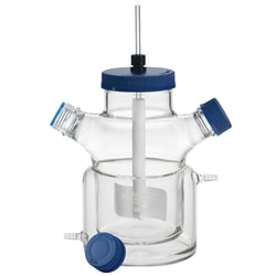Chemglass Life Sciences Spinner Flask, 6000mL, Jacketed, BioProcess, Plain