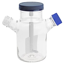 Chemglass Life Sciences 3L Internal Large Impeller Spinner Flask, Bioprocess,