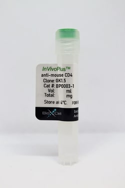 Bio X Cell InVivoPlus anti-mouse CD4, Clone: GK1.5, Size: 5 MG, Quantity: