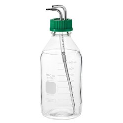 Chemglass Life Sciences COMPLETE 250mL Media Bottle w/Siphon Assembly,