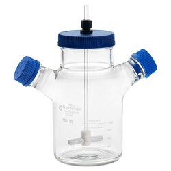 Chemglass Life Sciences Spinner Flask, 1L, Adjustable Hanging Bar, Complete,