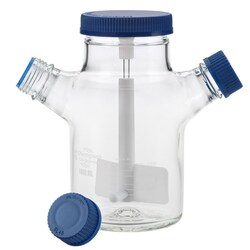 Chemglass Life Sciences BioProcess Spinner Flask, 250mL, Dimpled Bottom,