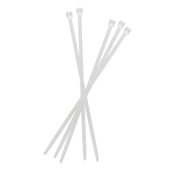 Chemglass Life Sciences Cable Tie, Zip Tie, 4" Long, Nylon 6.6, Natural,