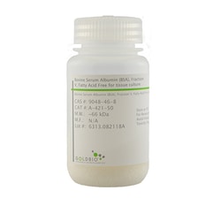 Gold Biotechnology Inc Bovine Serum Albumin (BSA), Fraction V, Fatty Acid Free for tissue culture 50 g