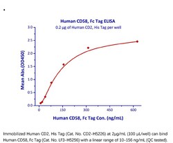 ACROBiosystems Recombinant Protein;Human CD58 / LFA-3 Protein, Fc Tag ;HEK293;1MG;LF3,CD58,LFA3,Ag3,LFA-3,Ag-3,