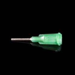 Instech Luer stub, 18ga (green) x 0.5in (12mm), non-sterile, pack of 1000.,