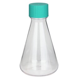 Chemglass Life Sciences Flask, Erlenmeyer, 125mL, PETG, Flat Base, with