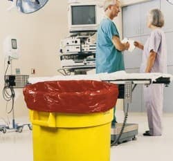 MSC Ability One 8105015173662 Red Hazardous Waste Bags, 15 Gallon Capacity, 3 mil Thickness; Width (Inch): 30-1/2 ; Height (Inch): 43