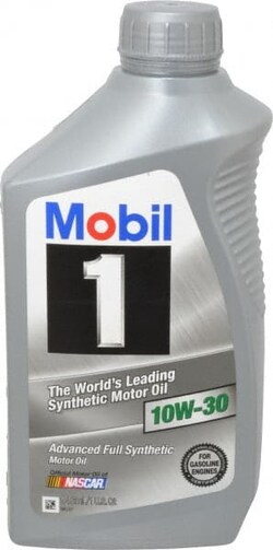 MSC Mobil 122319 1 Quart Synthetic Engine Oil Grade 10W-30, Quantity: Each