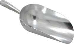 MSC VOLLRATH 46894 55 oz Silver Cast Aluminum Round Bottom Scoop 5-1/2
