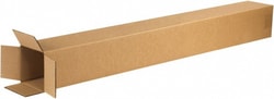 MSC Made in USA Corrugated Shipping Box, 4x4x40 in, 1 ea, Quantity: Each
