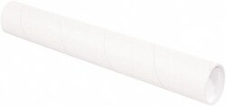 MSC MSC Mailing Tube, 2-1/2 x 15 in, White, 1 ea, Quantity: Each of 1