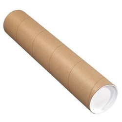 MSC Partners Brand Mailing Tubes, Caps, 4 x 26 in., 15/Pk., Quantity: Each