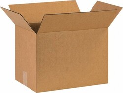 MSC Made in USA 151012 10" Wide x 15" Long x 12" High Rectangle Corrugated