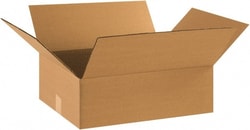 MSC Made in USA 17145 14" Wide x 17" Long x 5" High Rectangle Corrugated