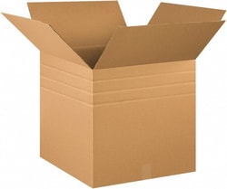 MSC MSC Industrial Corrugated Shipping Box, 20x20x8 in, 15/Pk., Quantity: