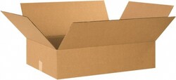 MSC Corrugated Shipping Box, 26x26x8 in., Kraft, 1 ea, Quantity: Each of