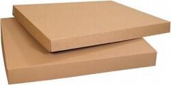 MSC Heavy-Duty Corrugated Lid, Rectangle, 4 in H, Brown, 1 ea, Quantity: